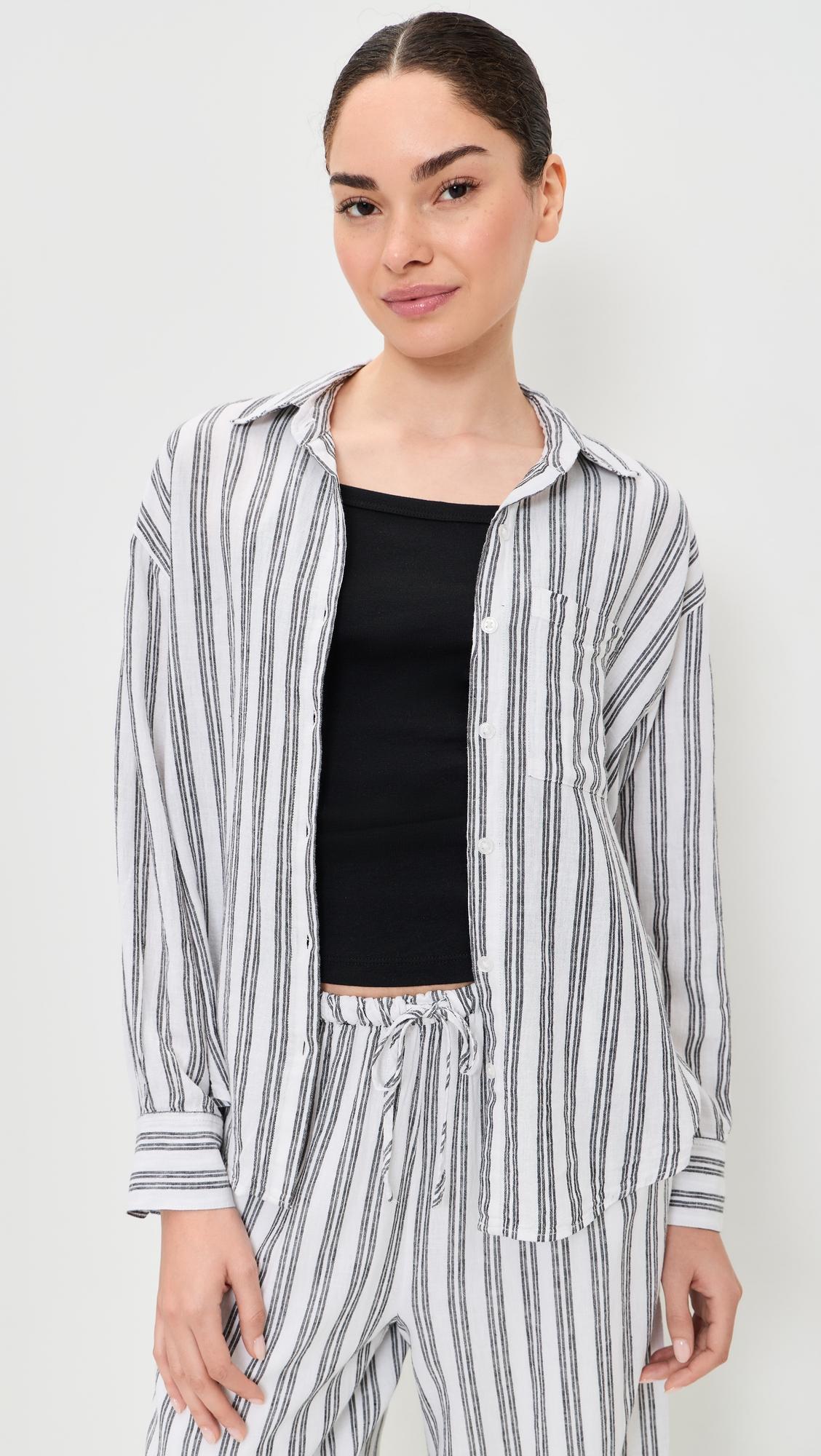 Perfect Stripe Button Up Shirt by Z SUPPLY