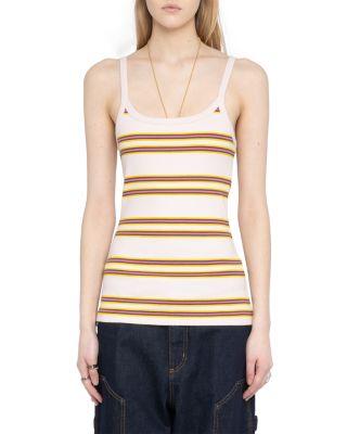 Albao Rib Stripe Tank by ZADIG&VOLTAIRE