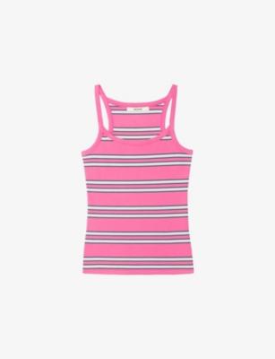 Albao Striped Cotton Tank Top by ZADIG&VOLTAIRE