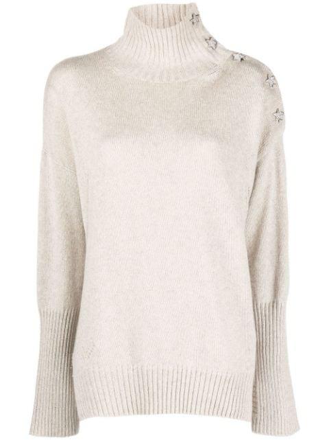 Alma star-charm high-neck jumper by ZADIG&VOLTAIRE