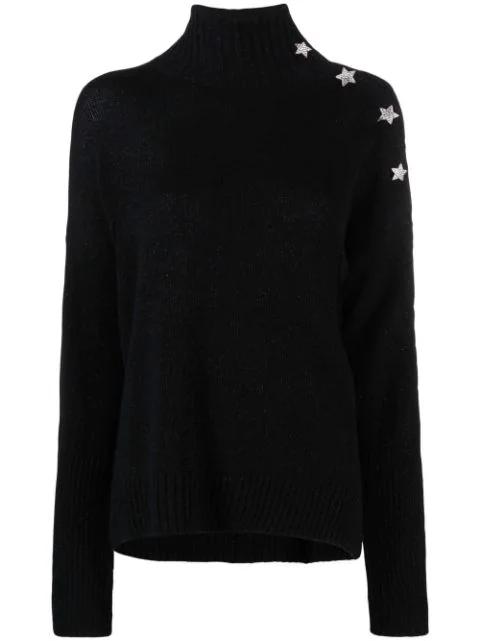 Alma star-charm high-neck jumper by ZADIG&VOLTAIRE