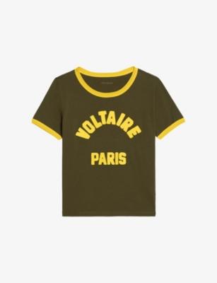 Alys Text-Print Cotton T-Shirt by ZADIG&VOLTAIRE