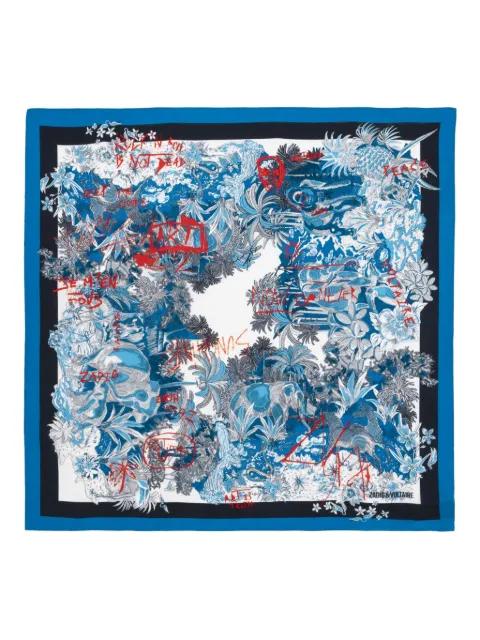 Blondie floral-print scarf by ZADIG&VOLTAIRE