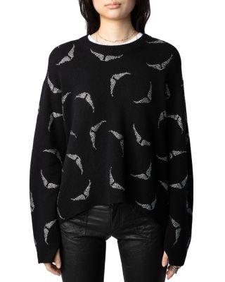 Cashmere Diamante Wings Sweater by ZADIG&VOLTAIRE