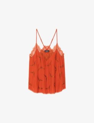 Christy Rhinestones-Embellished Silk Camisole by ZADIG&VOLTAIRE