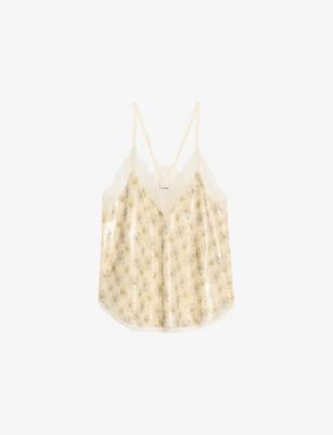 Christy Sequin-Print Woven Cami Top by ZADIG&VOLTAIRE