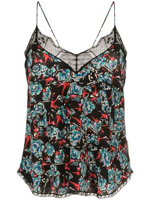 Christy floral-print silk camisole by ZADIG&VOLTAIRE