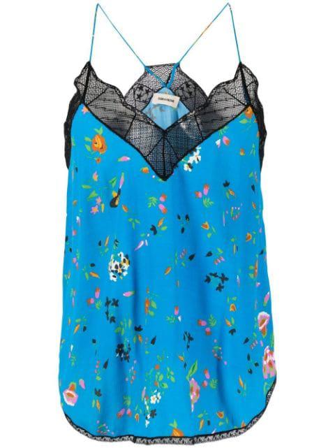 Christy floral-print vest by ZADIG&VOLTAIRE
