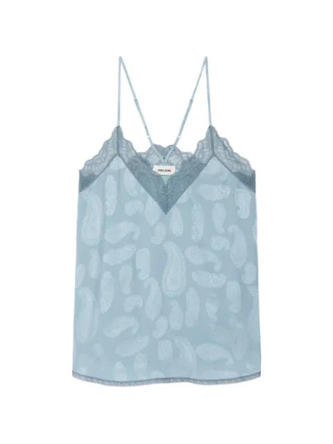 Christy paisley-print top by ZADIG&VOLTAIRE