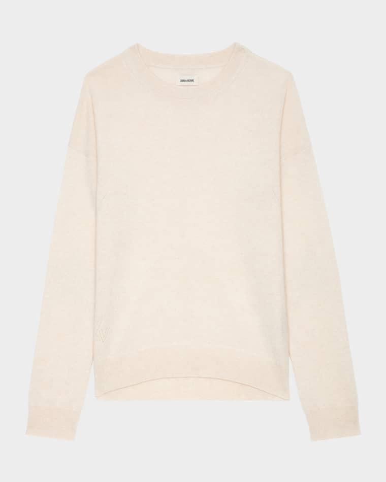 Cici Star Elbow Patch Sweater by ZADIG&VOLTAIRE