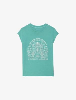 Cloe Graphic-Print Cotton T-Shirt by ZADIG&VOLTAIRE