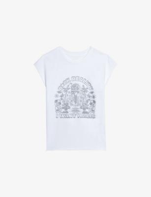 Cloe Graphic-Print Cotton T-Shirt by ZADIG&VOLTAIRE