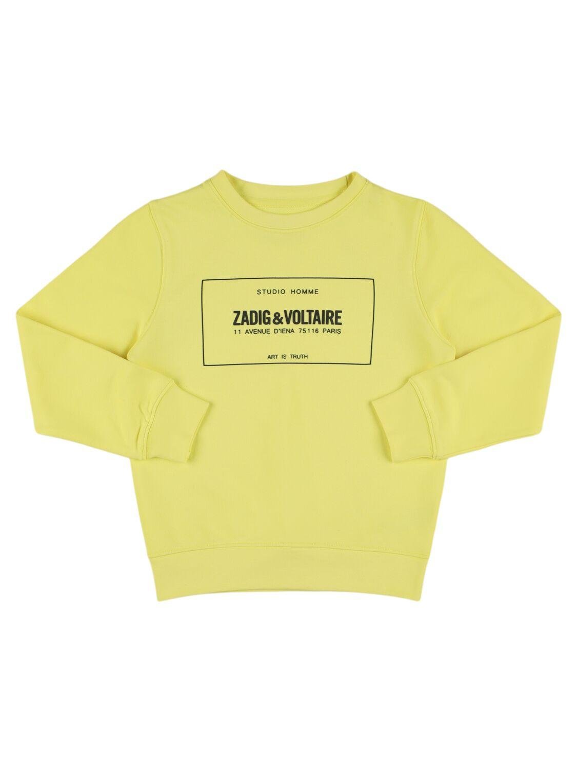 Cotton Blend Crewneck Sweatshirt by ZADIG&VOLTAIRE
