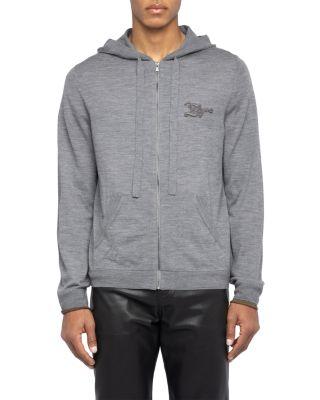 Double Cuff Logo Drawstring Hoodie by ZADIG&VOLTAIRE
