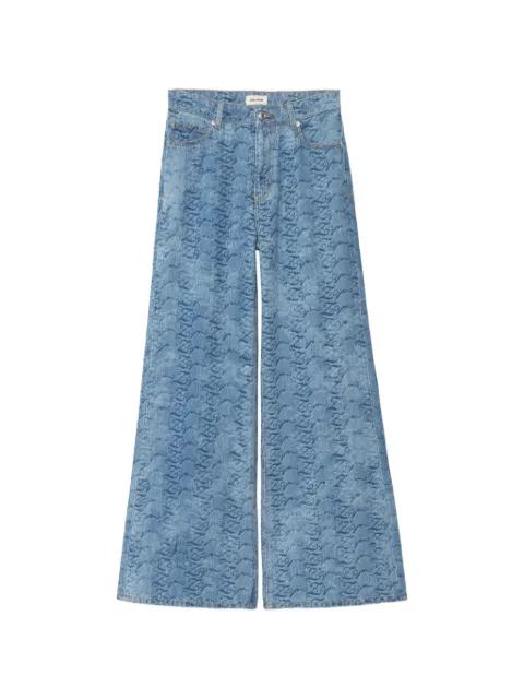 Eli ZV monogram-pattern jeans by ZADIG&VOLTAIRE
