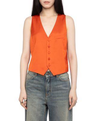 Emaux Satin Vest by ZADIG&VOLTAIRE