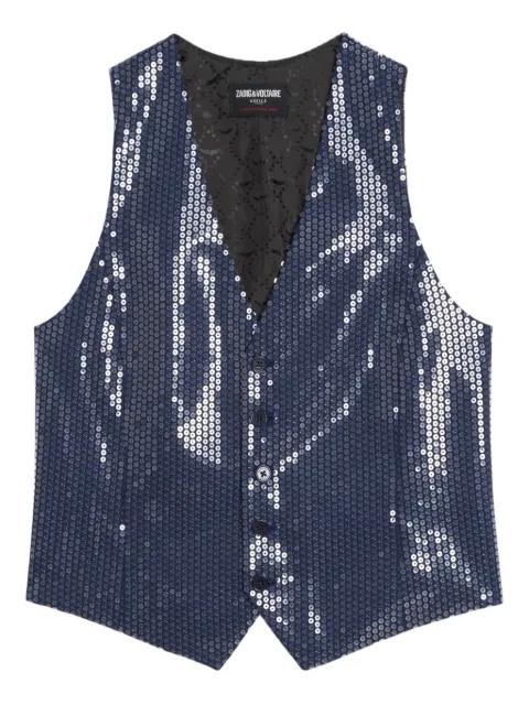 Emaux sequin waistcoat by ZADIG&VOLTAIRE