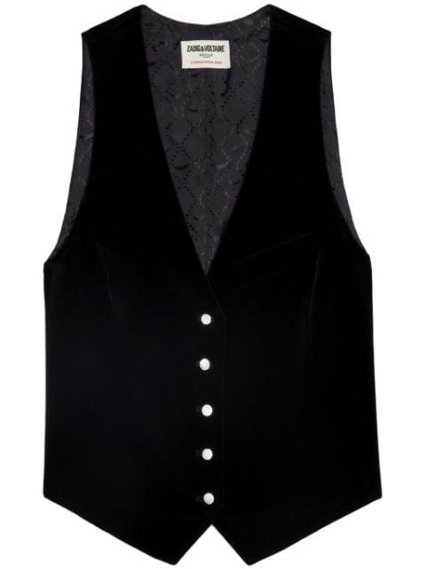 Emaux velvet vest by ZADIG&VOLTAIRE