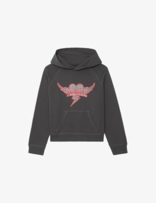 Georgy Logo-Embroidered Cotton Hoody by ZADIG&VOLTAIRE