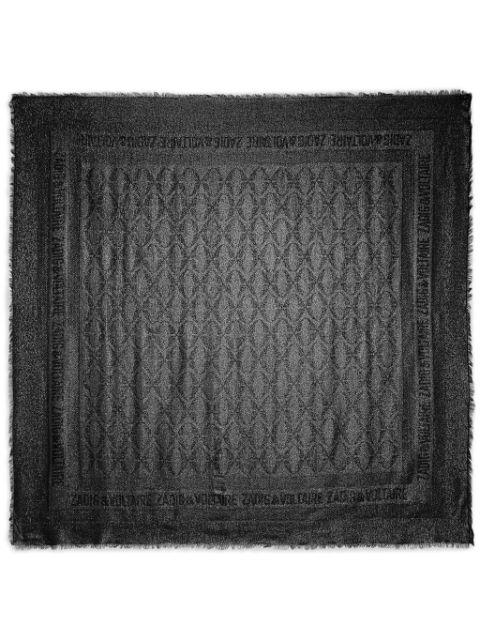 Glenn monogram scarf by ZADIG&VOLTAIRE