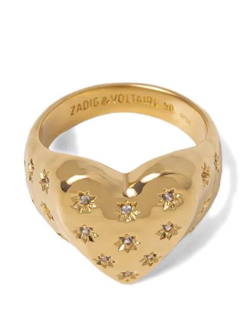 Heartbreaker crystal-embellished ring by ZADIG&VOLTAIRE