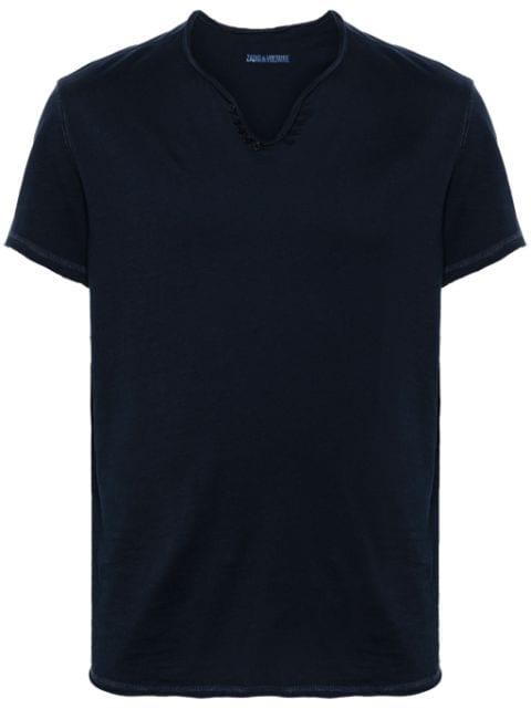 Henley-neck cotton T-shirt by ZADIG&VOLTAIRE