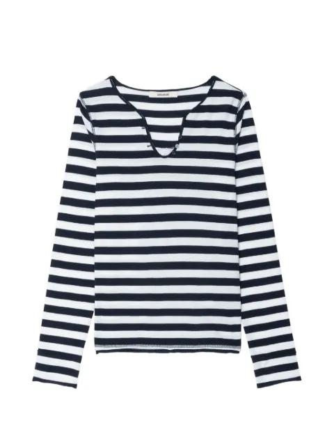 Henley striped long-sleeve T-shirt by ZADIG&VOLTAIRE