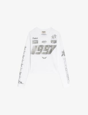 IO Rhinestone-Embellished Cotton T-Shirt by ZADIG&VOLTAIRE