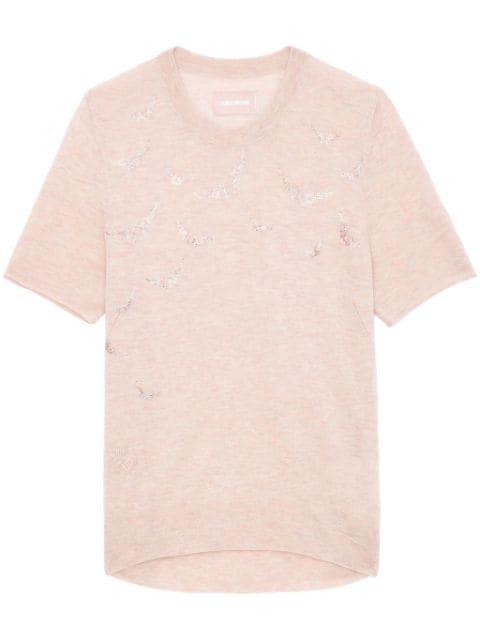 Ida crystals cashmere top by ZADIG&VOLTAIRE