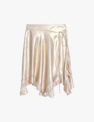 Jetos Asymmetric-Hem Satin Mini Skirt by ZADIG&VOLTAIRE