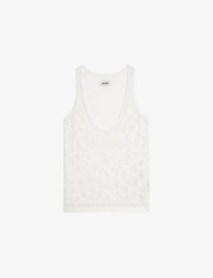 Jossy Pointelle Cotton Tank Top by ZADIG&VOLTAIRE