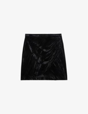 Judelle tulip-hem stretch-velvet mini skirt by ZADIG&VOLTAIRE