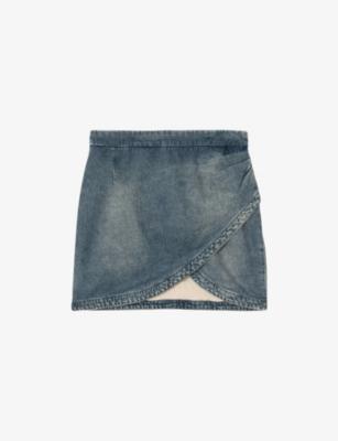 Julipe Wrap-Front Denim Mini Skirt by ZADIG&VOLTAIRE