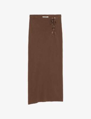Juno Lace-Up Cotton And Linen Maxi Skirt by ZADIG&VOLTAIRE