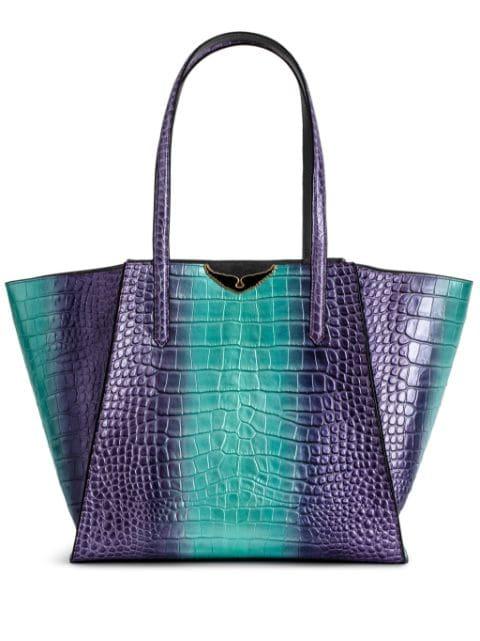 Le Borderline embossed leather tote bag by ZADIG&VOLTAIRE
