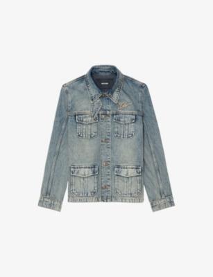 Lienna Logo-Embroidered Denim Jacket by ZADIG&VOLTAIRE