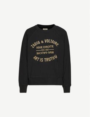 Logo-embellished cotton-jersey sweatshirt by ZADIG&VOLTAIRE