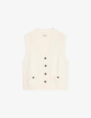 Mally V-Neck Knitted Vest by ZADIG&VOLTAIRE