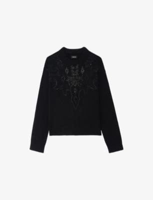 Markuz Rhinestone-Embellished Cashmere Jumper by ZADIG&VOLTAIRE