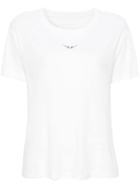 Marta wings-appliqué T-shirt by ZADIG&VOLTAIRE