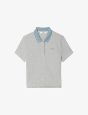 Mirta Logo-Embroidered Cotton Polo Shirt by ZADIG&VOLTAIRE