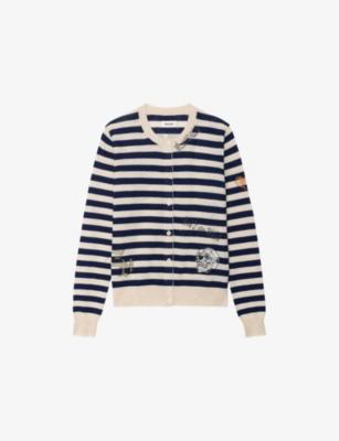 Missya Striped Cashmere Cardigan by ZADIG&VOLTAIRE