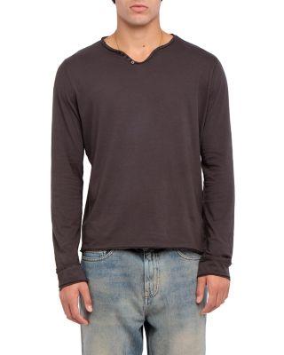 Monastir Reality Long Sleeve Henley Tee by ZADIG&VOLTAIRE Monastir Reality Long Sleeve Henley Tee by ZADIG&VOLTAIRE