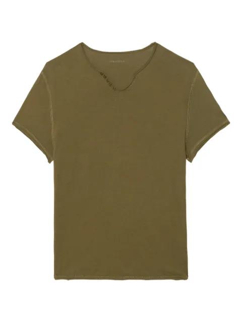Monsatir button-detail T-shirt by ZADIG&VOLTAIRE