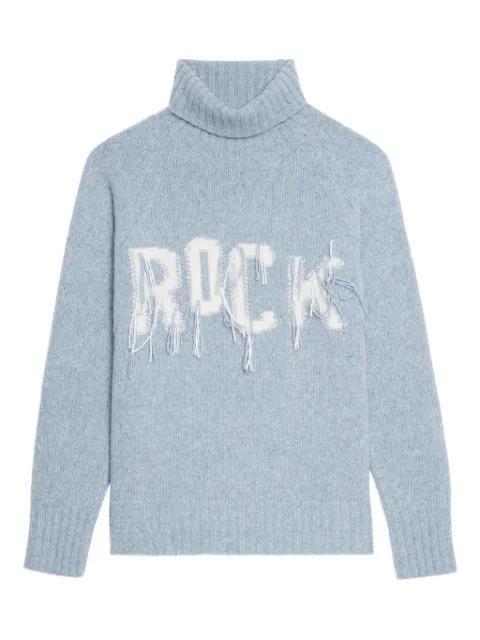Mora roll neck frayed-detail sweater by ZADIG&VOLTAIRE