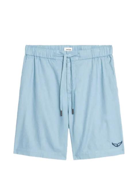 Pany drawstring-waist logo-embroidered shorts by ZADIG&VOLTAIRE