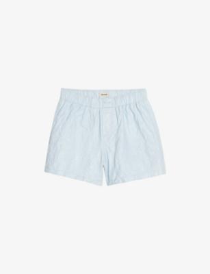 Pax Elasticated-Waist Crinkled Leather Shorts by ZADIG&VOLTAIRE