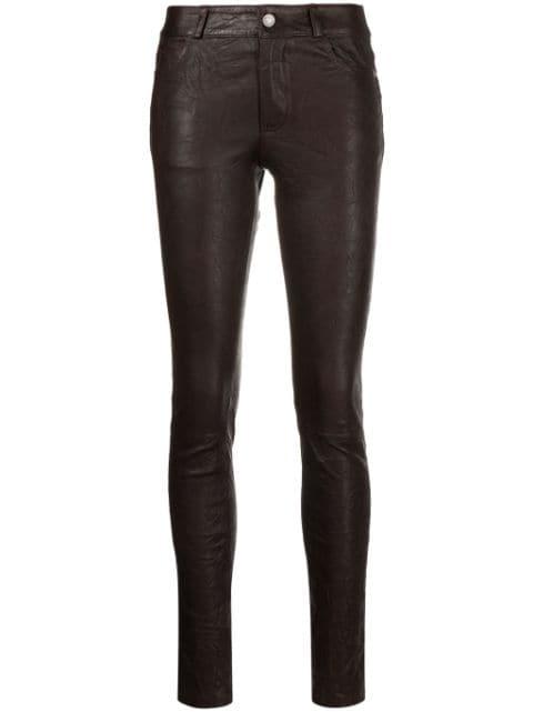 Phlame skinny leather trousers by ZADIG&VOLTAIRE