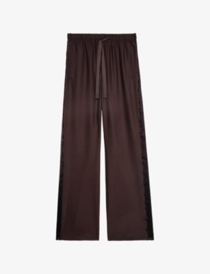 Poma Satin-Stripe Straight-Leg Low-Rise Stretch-Woven Trousers by ZADIG&VOLTAIRE