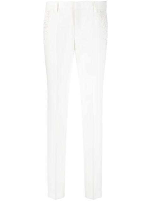 Prune rhinestones-studded trousers by ZADIG&VOLTAIRE